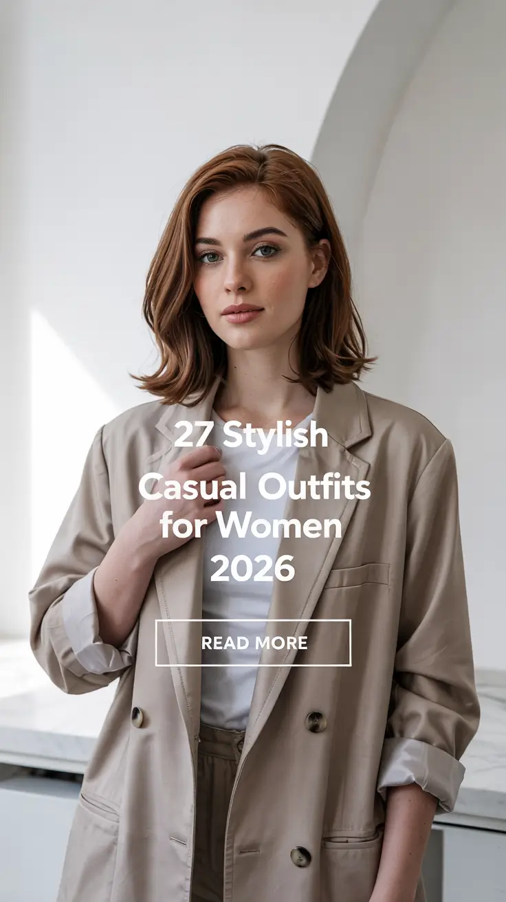 Stylish Casual Outfits For Women 2026 Classy Simple Style Ideas